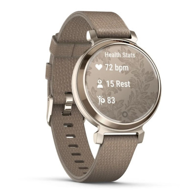 Смарт-годинник Garmin Lily 2 Cream Gold with Coffee Nylon Band (010-02839-62)