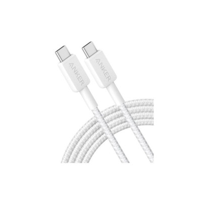 Кабель Anker 322 USB-C - USB-C, 1.8 м, White (A81F6H21) Кабель Anker 322 USB-C - USB-C, 1.8 м, White (A81F6H21)