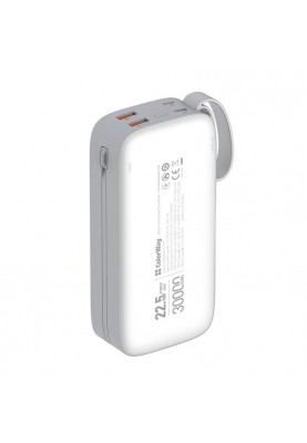 Універсальна мобільна батарея ColorWay 30000mAh White (CW-PB300LPA4WT-PDD)