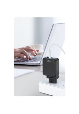 Мережевий зарядний пристрій Media-Tech MT6252 65W Black
