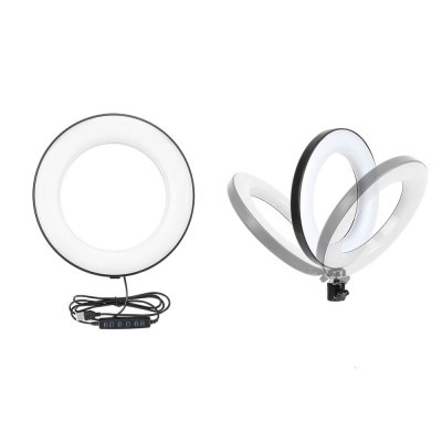 Кільцева USB RGB LED-лампа Zomei RGB108 8` + штатив 0.45 м (RGB108)