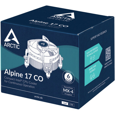 Кулер процесорний Arctic Alpine 17 CO (ACALP00041A) Кулер процесорний Arctic Alpine 17 CO (ACALP00041A)