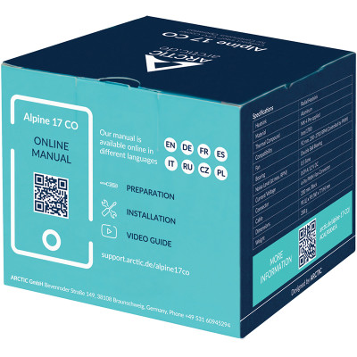 Кулер процесорний Arctic Alpine 17 CO (ACALP00041A) Кулер процесорний Arctic Alpine 17 CO (ACALP00041A)