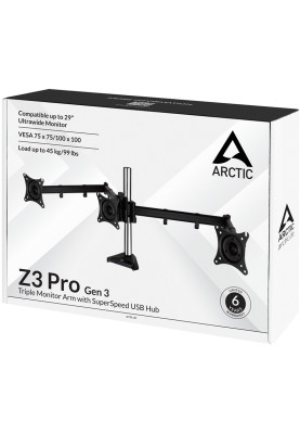 Настільне кріплення Arctic Z3 Pro Gen 3 Black (AEMNT00051A)
