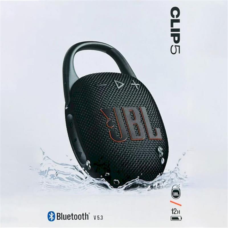 Акустична система JBL Clip 5 Black (JBLCLIP5BLK)