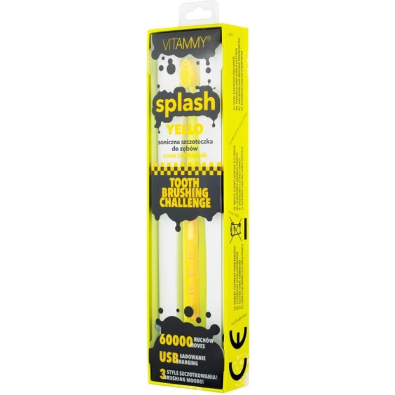 Зубна електрощітка Vitammy Splash Yello (від 8 років)