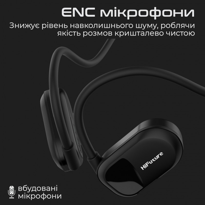 Bluetooth-гарнітура HiFuture FutureMate Black (futuremate.black)