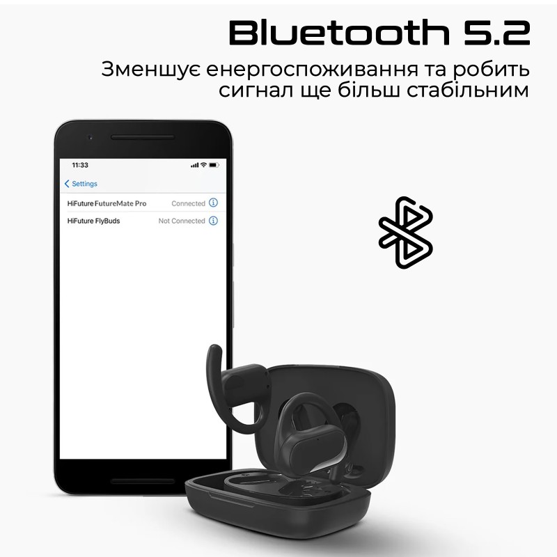 Bluetooth-гарнітура HiFuture FutureMatePro Black (futurematepro.black)