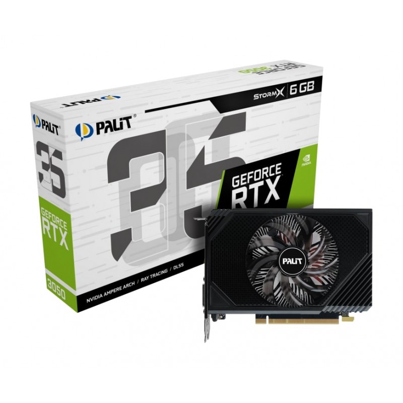 Відеокарта GF RTX 3050 6GB GDDR6 StormX Palit (NE63050018JE-1070F)