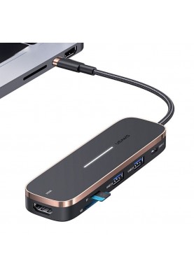 Концентратор USB Type-C Usams US-SJ575 6in1 Multifunctional Black (SJ575HUB01)