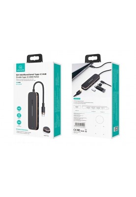 Концентратор USB Type-C Usams US-SJ575 6in1 Multifunctional Black (SJ575HUB01)