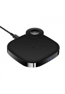 Бездротовий зарядний пристрій Usams US-CD89 2in1 Wireless Charger 10W Black (CD89JN01)