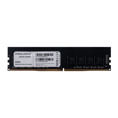 Модуль пам`ятi DDR4 16GB/3200 Prologix (PRO16GB3200D4)