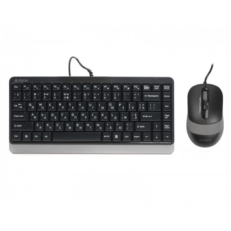 Комплект (клавіатура, мишка) A4Tech Fstyler F1110 Grey USB