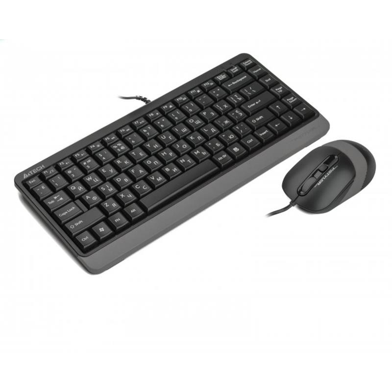 Комплект (клавіатура, мишка) A4Tech Fstyler F1110 Grey USB