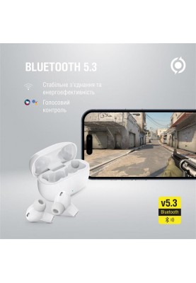 Bluetooth-гарнiтура Piko TWS-HalfMoon White (1283126583391)