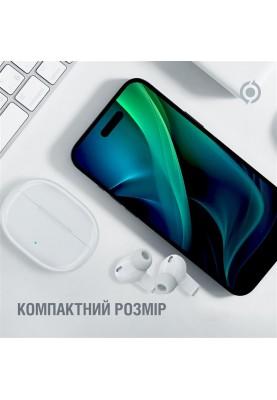 Bluetooth-гарнiтура Piko TWS-HalfMoon White (1283126583391)