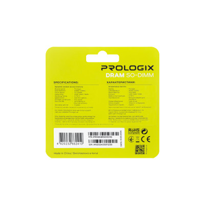 Модуль пам`ятi SO-DIMM DDR3L 8GB/1600 Prologix (PRO8GB1600D3S)