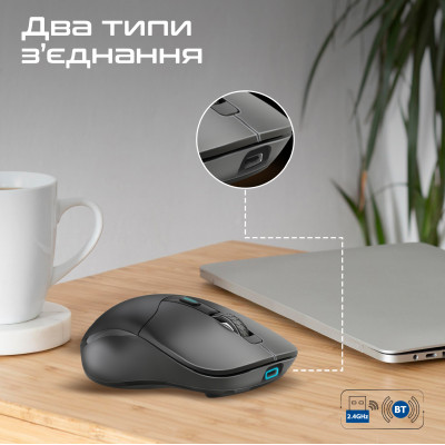 Миша бездротова Promate Samo Black Миша бездротова Promate Samo Black