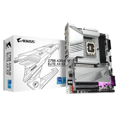 Материнська плата Gigabyte Z790 Aorus Elite AX Ice Socket 1700