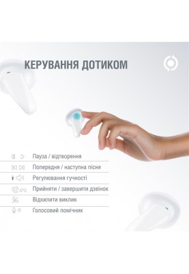 Bluetooth-гарнiтура Piko TWS-MiniJoy White (1283126583421)