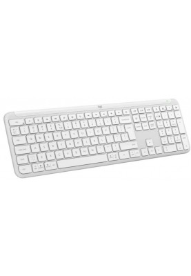 Клавiатура бездротова Logitech Signature Slim K950 US OffWhite USB (920-012466)