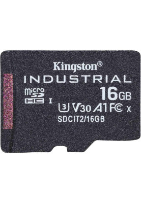 Карта пам`ятi MicroSDHC 16GB UHS-I/U3 Class 10 Kingston Industrial (SDCIT2/16GBSP)