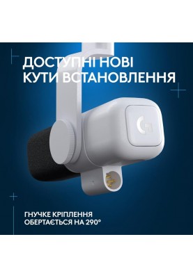 Мiкрофон Logitech G Yeti Studio Active Dynamic XLR OffWhite (988-000566)