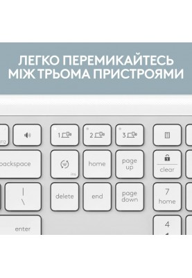 Комплект (клавіатура, миша) бездротовий Logitech Signature Slim Combo MK950 OffWhite (920-012491)