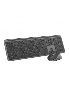 Комплект (клавіатура, миша) бездротовий Logitech Signature Slim Combo MK950 Graphite (920-012490)