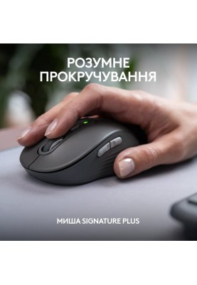 Комплект (клавіатура, миша) бездротовий Logitech Signature Slim Combo MK950 Graphite (920-012490)