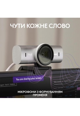 Веб-камера Logitech MX Brio Pale Grey (960-001554)