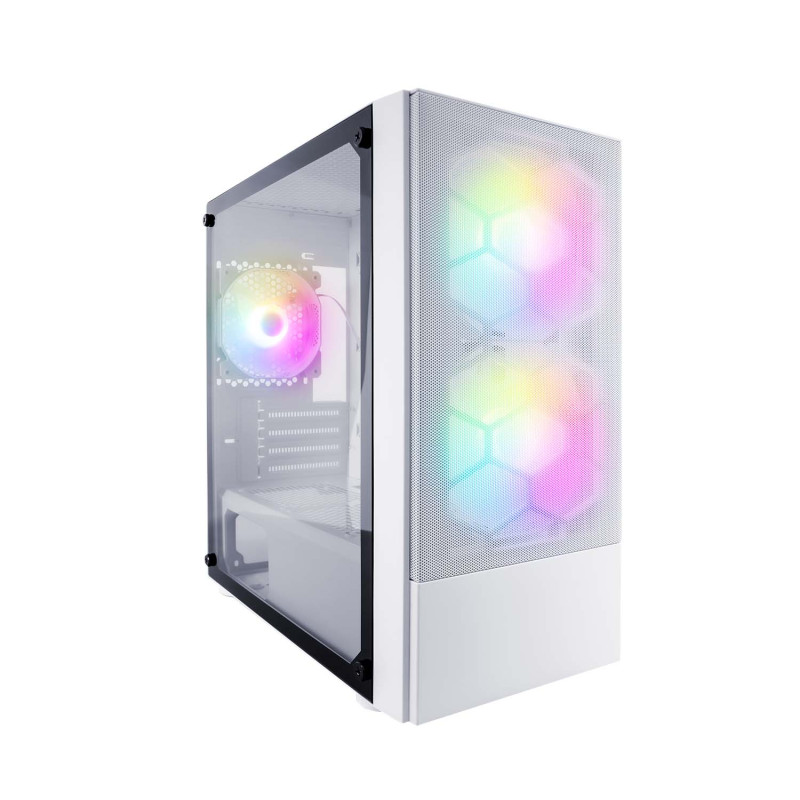 Корпус 1stPlayer X4-M-WH-2F1P-W-1F1-W White без БЖ