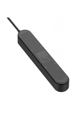 Фільтр живлення ColorWay CW-CHE44PDB 4 розетки, 4USB (Type-C PD20W + 3USB QC3.0) (45W), 2м, Black