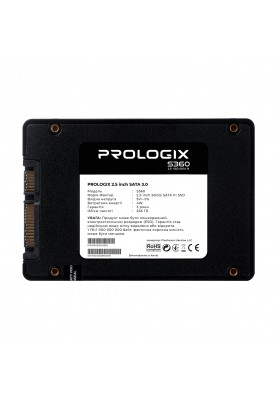 Накопичувач SSD  256GB Prologix S360 2.5" SATAIII TLC (PRO256GS360)