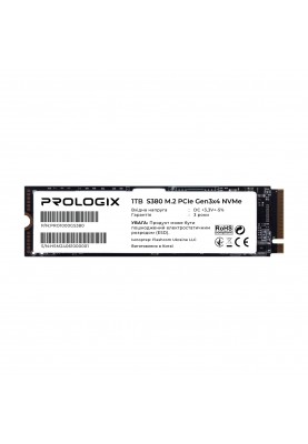 Накопичувач SSD 1TB Prologix S380 M.2 2280 PCIe 3.0 x4 NVMe TLC (PRO1000GS380)