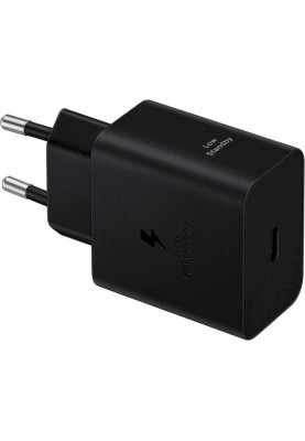 Мережевий зарядний пристрій Samsung EP-T4511XBEGEU Black, 25W + кабель USB Type-C