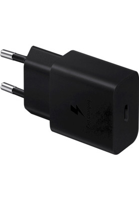 Мережевий зарядний пристрій Samsung EP-T1510X Black, 1хUSB Type-C, 15W + кабель USB Type-C (EP-T1510XBEGEU)