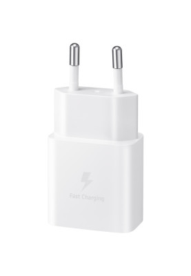 Мережевий зарядний пристрій Samsung EP-T1510X White, 1хUSB Type-C, 15W + кабель USB Type-C (EP-T1510XWEGEU)