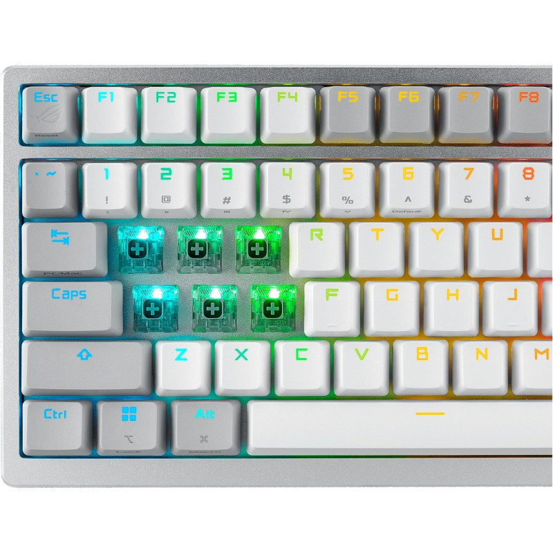 Клавіатура бездротова Asus ROG Azoth RGB WL BT White (90MP031A-BKUA11)