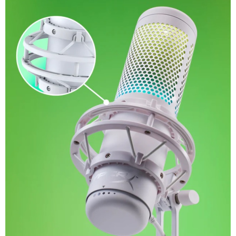 Мікрофон HyperX QuadCast S RGB White/Grey (519P0AA)