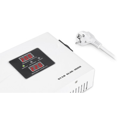 Стабілізатор REAL-EL Stab Slim-1000 White Стабілізатор REAL-EL Stab Slim-1000 White