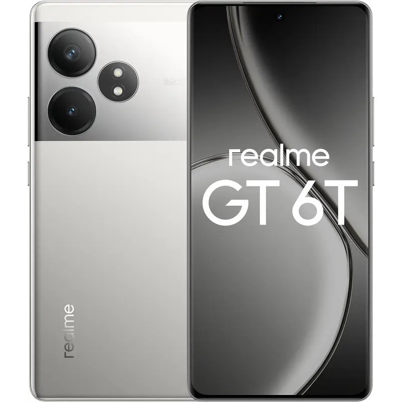 Смартфон Realme GT 6T 5G (RMX3853) 12/256GB Fluid Silver