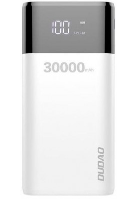 Універсальна мобільна батарея Dudao Power Bank K8Max 30000mAh White (6973687240776)