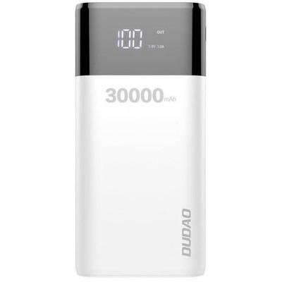 Універсальна мобільна батарея Dudao Power Bank K8Max 30000mAh White (6973687240776)