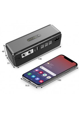 Джерело безперебійного живлення Yepo Smart DC-UPS 10400mAh DC-5V/9V/12V (UA-112485)