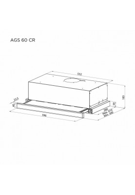 Витяжка Pyramida AGS 60 CR