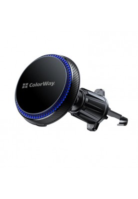 Бездротовий зарядний пристрій СolorWay MagSafe 360° Air Vent 15W Black (CW-CHMW041Q-BK)