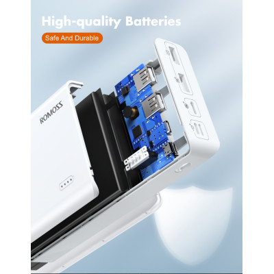 Універсальна мобільна батарея Romoss Sense8+ 30000mAh White (PHP30-401-02)