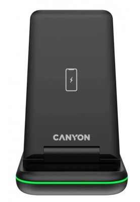 Бездротовий зарядний пристрій Canyon WS-304 15W Black (CNS-WCS304B)